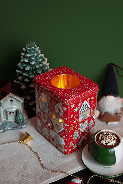 Sarkap Home Mum Kutusu Yılbaşı - Kırmızı