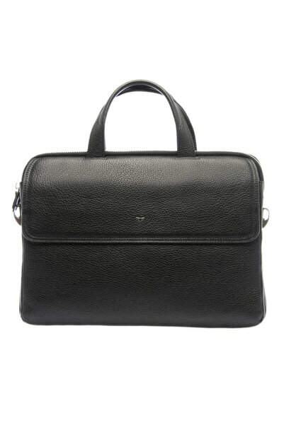 Tergan حقيبة رجالية من الجلد الطبيعي باللون الأسود - S1EV00021388-A41