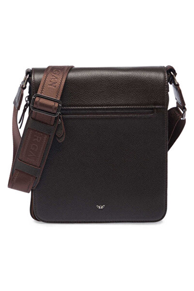 Tergan Kahve Hakiki Deri Unisex Çapraz Askılı Çanta - S1AC00021185-A7P