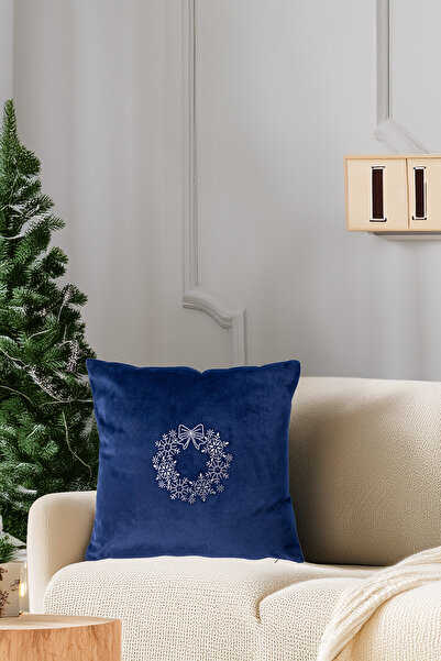 ASDİVA Κάλυμμα μαξιλαριού ριχτάρι με στάμπα με πέτρα New Year Concept 43x43