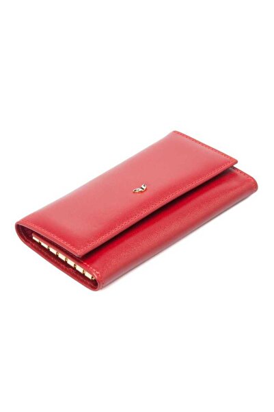 Tergan Red Genuine Leather Unisex Keychain - S1An00000080-C71