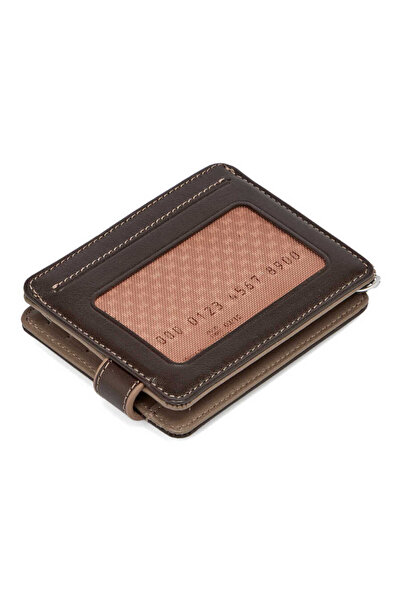 Tergan Καφέ Γνήσιο Δερμάτινο Θήκη Πιστωτικής Κάρτας Unisex - S1KK00001637-A8K