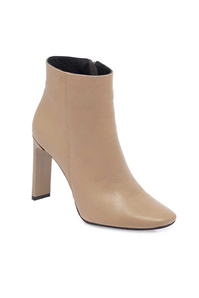 Tergan Vizon Hakiki Deri Kadın Klasik Bot - K23K1BT66935-A44