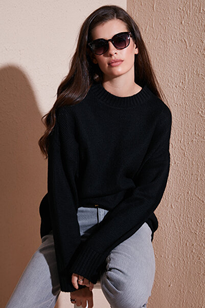 Lela Regular Fit Crew Neck Basic Knitwear Sweater Sweater 4616213