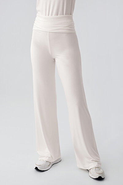 Artış Straight Leg Foldable Waist Jersey Stretchy Viscose Maternity Pants