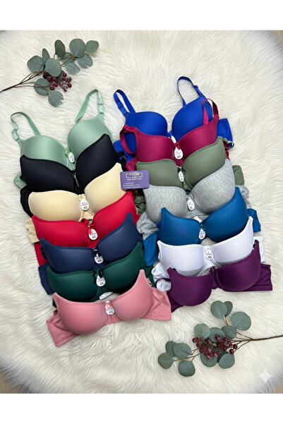 içgiyimpazarım içinizdeki rahatlık Desteksiz Dolgusuz Düz Renk 4'lü Sütyen Seti