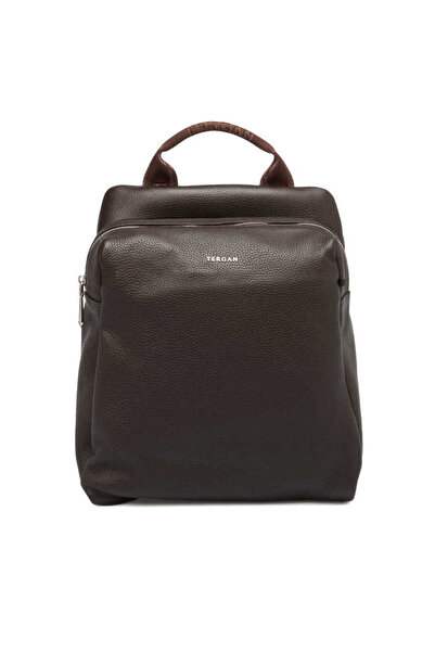 Tergan Kahve Hakiki Deri Kadın Sırt Çantası - S1SR00079384-A42