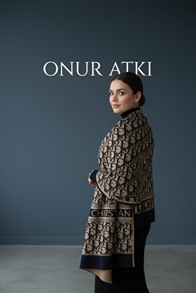 Onur Etol - New Collection Wide Shoulder Neckerchief Winter Thick Product Double-Sided Woven Fabric Legend Store