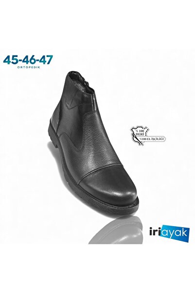 İriayak Erkek Büyük Numara %100 Hakiki Deri Bot 45-46-47