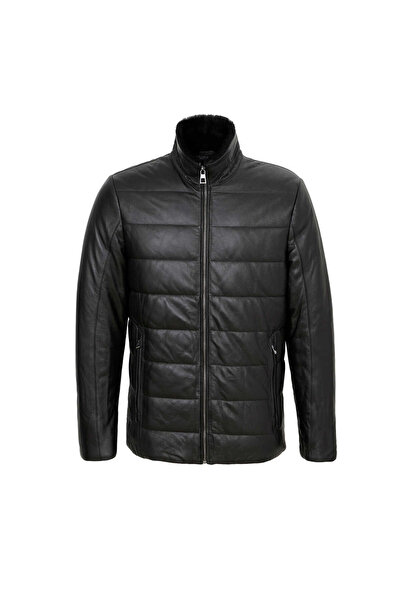 Tergan Siyah Hakiki Deri Erkek Hakiki Deri Mont - E23KKM310512-Q3H