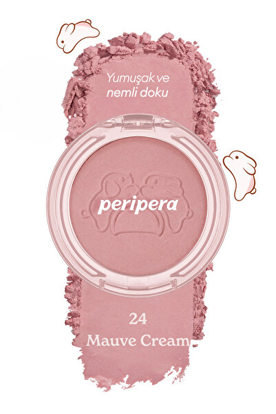 PERIPERA Yumuşak ve Nemli Dokulu Allık PERIPERA Pure Blushed Sunshine Cheek (#24 Mauve Cream) (Tteok Recipe)