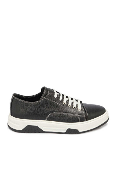 Tergan Siyah Hakiki Deri Erkek Sneaker - E24I1AY56604-A23