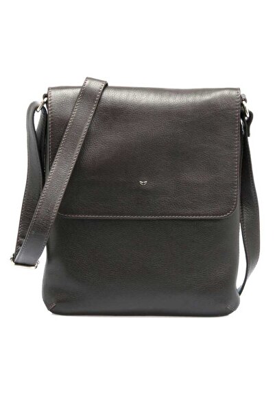 Tergan Kahve Hakiki Deri Unisex Çapraz Askılı Çanta - S1AC00002942-A87