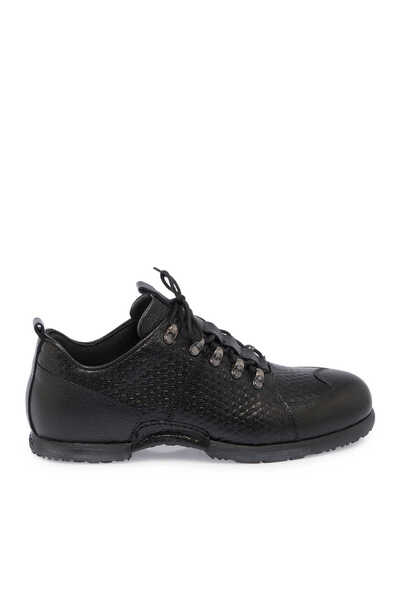 Tergan Siyah Hakiki Deri Erkek Sneaker - E23S1AY56506-M2S