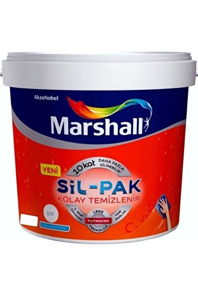 Marshall Sil-pak Silikonlu Silinebilir Yarı Mat Iç Cephe Duvar Boyası