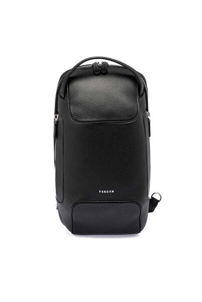 Tergan Siyah Hakiki Deri Erkek Çapraz Askılı Çanta - S1AC00021455-A41