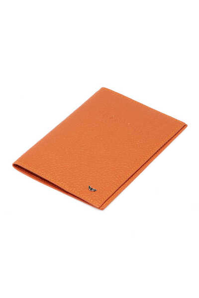 Tergan Orange Genuine Leather Unisex Passport Holder - S1Ps00001200-J35