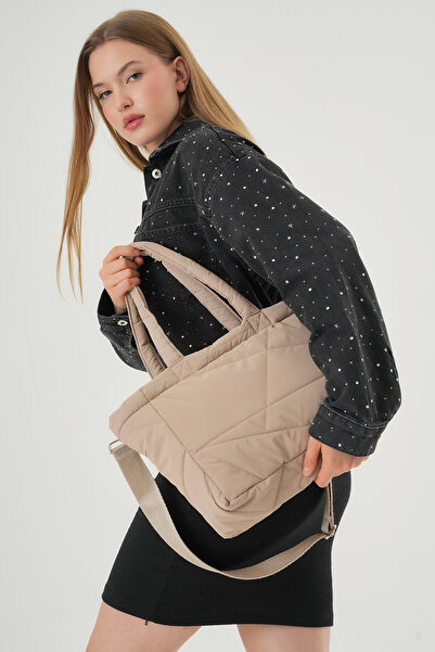 MUTE BAG Puffy Tote Quilted / Quilted Adjustable Handle Women Shoulder Bag