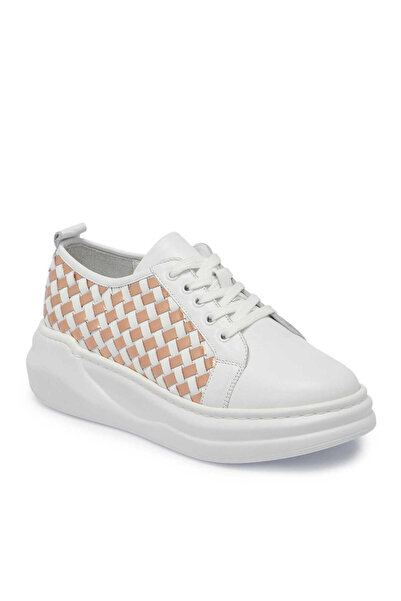 Tergan Beyaz Hakiki Deri Kadın Sneaker - K24I1AY67137-H1E