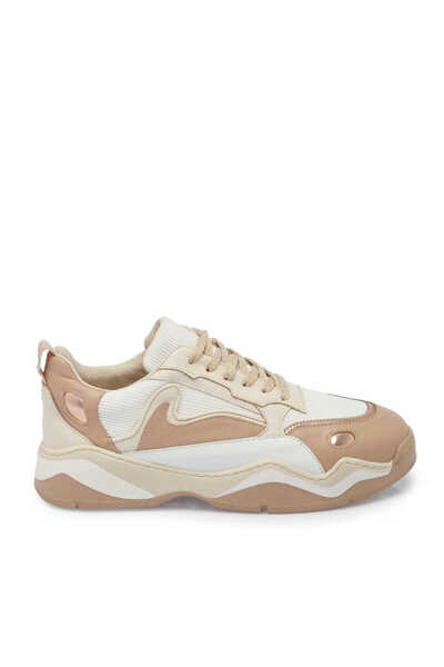 Tergan Bej Hakiki Deri Kadın Sneaker - K24I1AY67196-A25