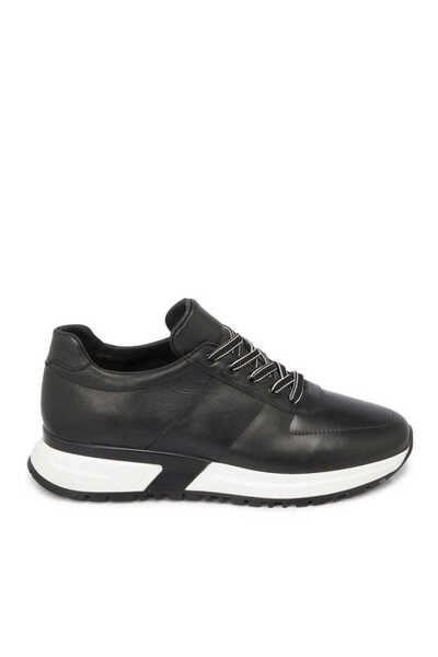 Tergan Siyah Hakiki Deri Erkek Sneaker - E24I1AY56617-A23