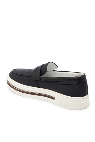 Tergan Siyah Hakiki Deri Erkek Loafer - E24I1AY56706-A41