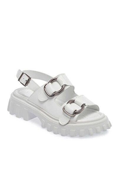 Tergan Beyaz Hakiki Deri Kadın Sandalet - K24Y1SN67160-A26