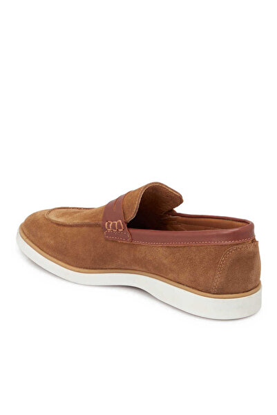 Tergan Taba Hakiki Süet Deri Erkek Loafer - E24I1AY56749-K59