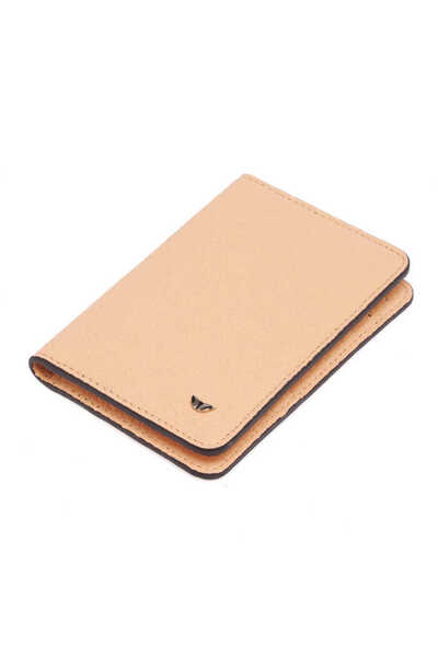 Tergan Suport pentru carduri de credit unisex din piele naturală nudă - S1KK0...