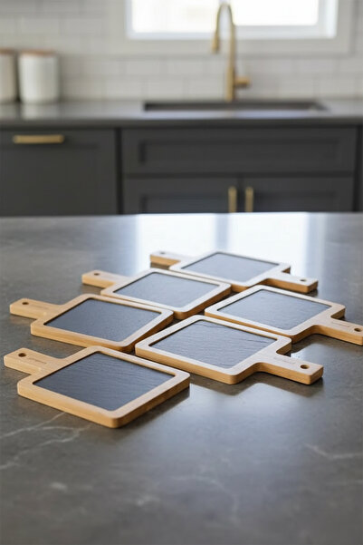 Bambum Taşev Lina Natural Stone 6-Piece Presentation Plate