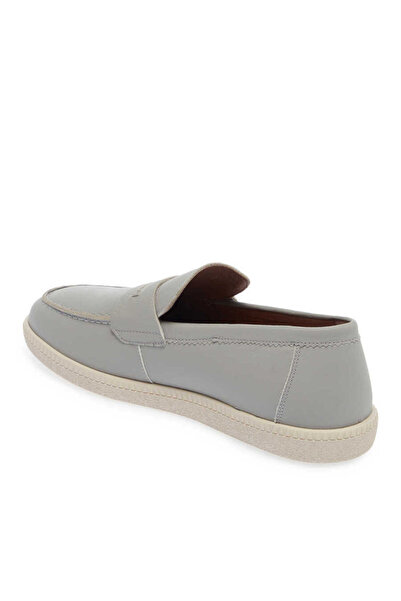 Tergan Gri Hakiki Deri Erkek Loafer - E24I1AY56705-H1Y