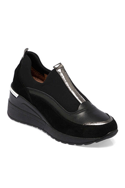 Tergan Siyah Hakiki Süet Deri Kadın Sneaker - K24I1AY67143-A01