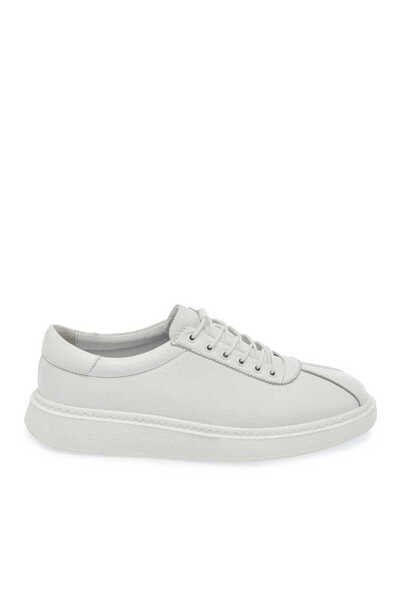 Tergan Beyaz Hakiki Deri Erkek Sneaker - E24I1AY56610-A26