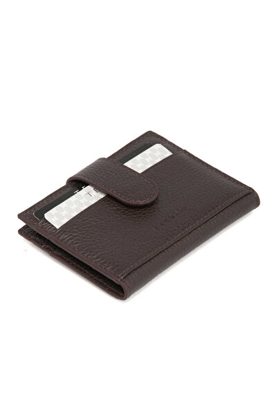 Tergan Brown Genuine Leather Men's Credit Card Holder - S1Kk00001617-A42