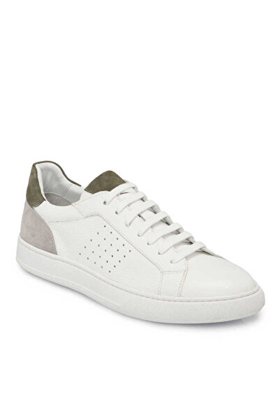 Tergan Beyaz Hakiki Deri Erkek Sneaker - E24I1AY56729-B69