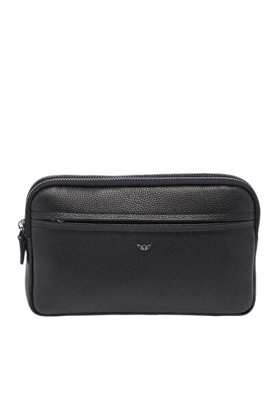 Tergan Siyah Hakiki Deri Erkek El Çantası - S1PC00021488-A6F