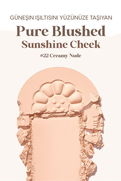PERIPERA Sebum Dengeleyici Toz Allık PERIPERA Pure Blushed Sunshine Cheek (22 Creamy Nude)(K-Ookie)