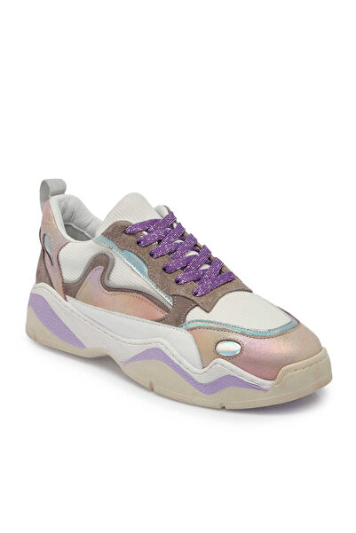 Tergan Lila Hakiki Deri Kadın Sneaker - K24I1AY67196-S1T