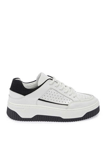 Tergan Beyaz Hakiki Deri Kadın Sneaker - K24I1AY67308-C52
