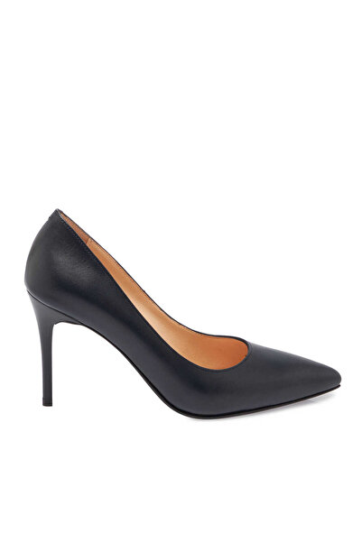 Tergan Lacivert Hakiki Deri Kadın Stiletto - K24S1AY67599-A31