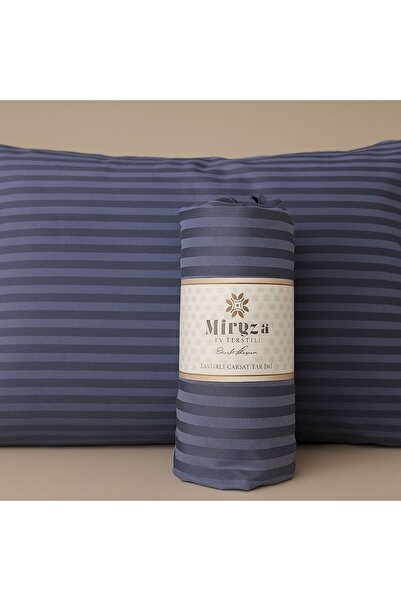 miruza ev tekstil Miruza 100% Cotton Satin Fitted Sheet Set