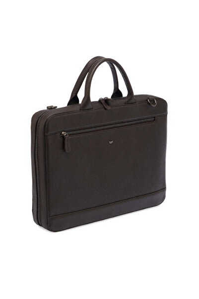 Tergan Brown Genuine Leather Men's Briefcase - S1Ev00032171-A42