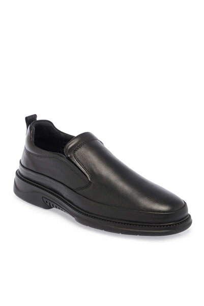 Tergan Siyah Hakiki Deri Erkek Casual Ayakkabı - E24S1AY57054-A23