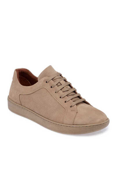 Tergan Vizon Hakiki Nubuk Deri Erkek Sneaker - E24I1AY56825-A65