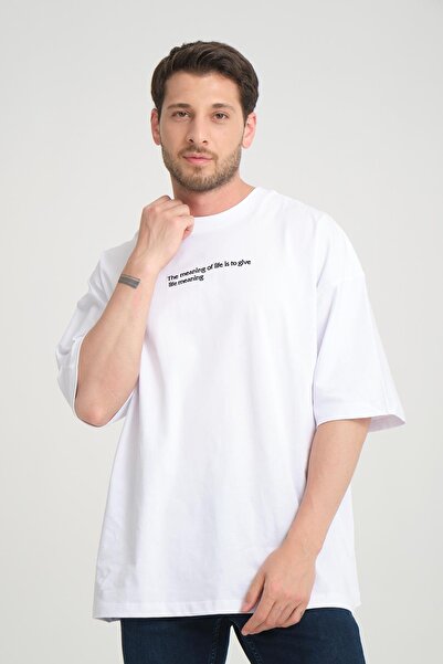 Rocqerx Μπλουζάκι R-5806 Model Single Jersey - Μπροστινή στάμπα και λεπτομέρεια πίσω πέπλου