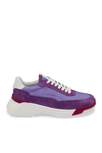 Tergan Mor Hakiki Süet Deri Kadın Sneaker - K24I1AY67370-T6O