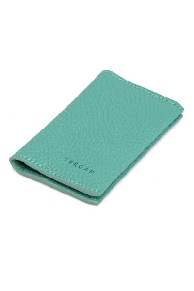 Tergan حامل بطاقات الائتمان للجنسين من الجلد الطبيعي باللون الأزرق - S1KK0000...