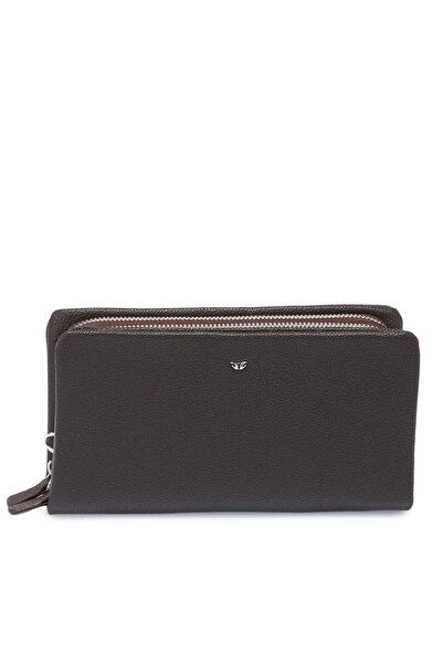 Tergan Kahverengi Hakiki Deri Unisex Portföy Çantası - S1PC00002197-U5H