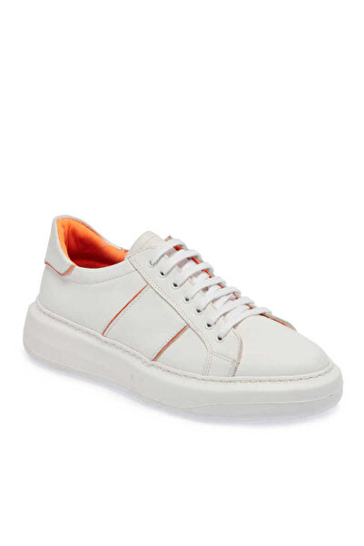 Tergan Beyaz Hakiki Deri Erkek Sneaker - E24I1AY56809-C73