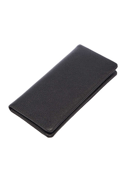 Tergan Suport pentru carduri de credit pentru bărbați din piele naturală neag...